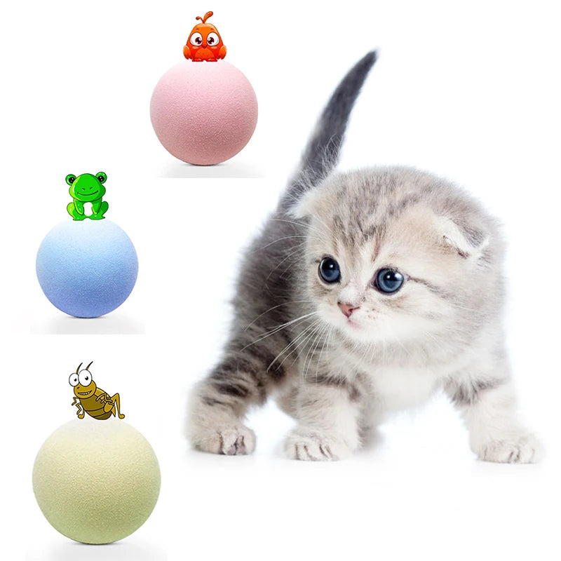 3 Colors Cat Toys New Gravity Ball Smart Touch Sounding Toys Interactive Pet Toys Squeak Toys Ball Pet Training Toy Supplies