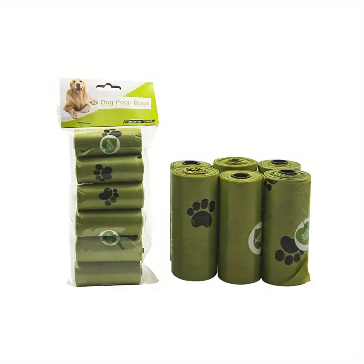 Dog Poop Bags Environmentally Friendly Poop Bags Leak-Proof Dog Waste Bags for Pet Outdoor Supplies Biodegradable Environmentall