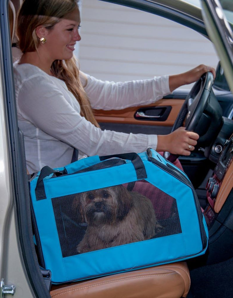 Pet Gear Signature Pet Car Seat & Carrier for Cats and Dogs up to 20-Pounds, Aqua