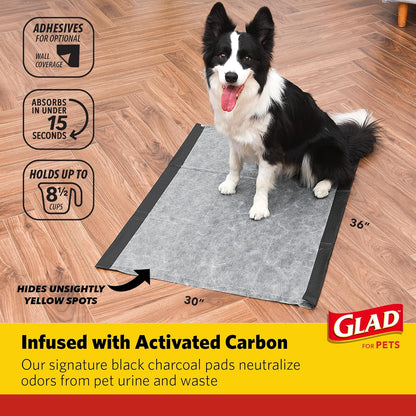 for Pets Activated Carbon Puppy Training Pads | Puppy Pads for Dogs, Super Absorbent and Leak Proof Puppy Pee Pads, Giant Sized Dog Training Pads, 24 Count