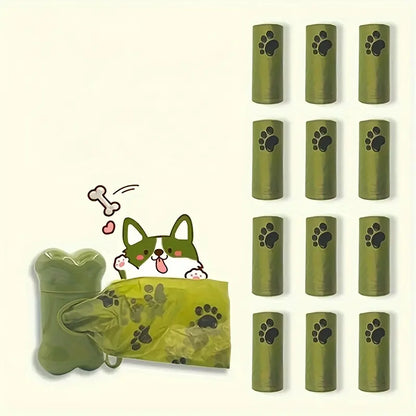 Dog Poop Bags Environmentally Friendly Poop Bags Leak-Proof Dog Waste Bags for Pet Outdoor Supplies Biodegradable Environmentall